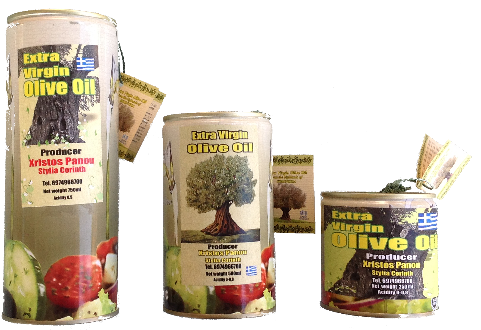 Συσκευασίες και Διάθεση του Εξαιρετικού Παρθένου Ελαιόλαδου Χρήστου Πάνου
